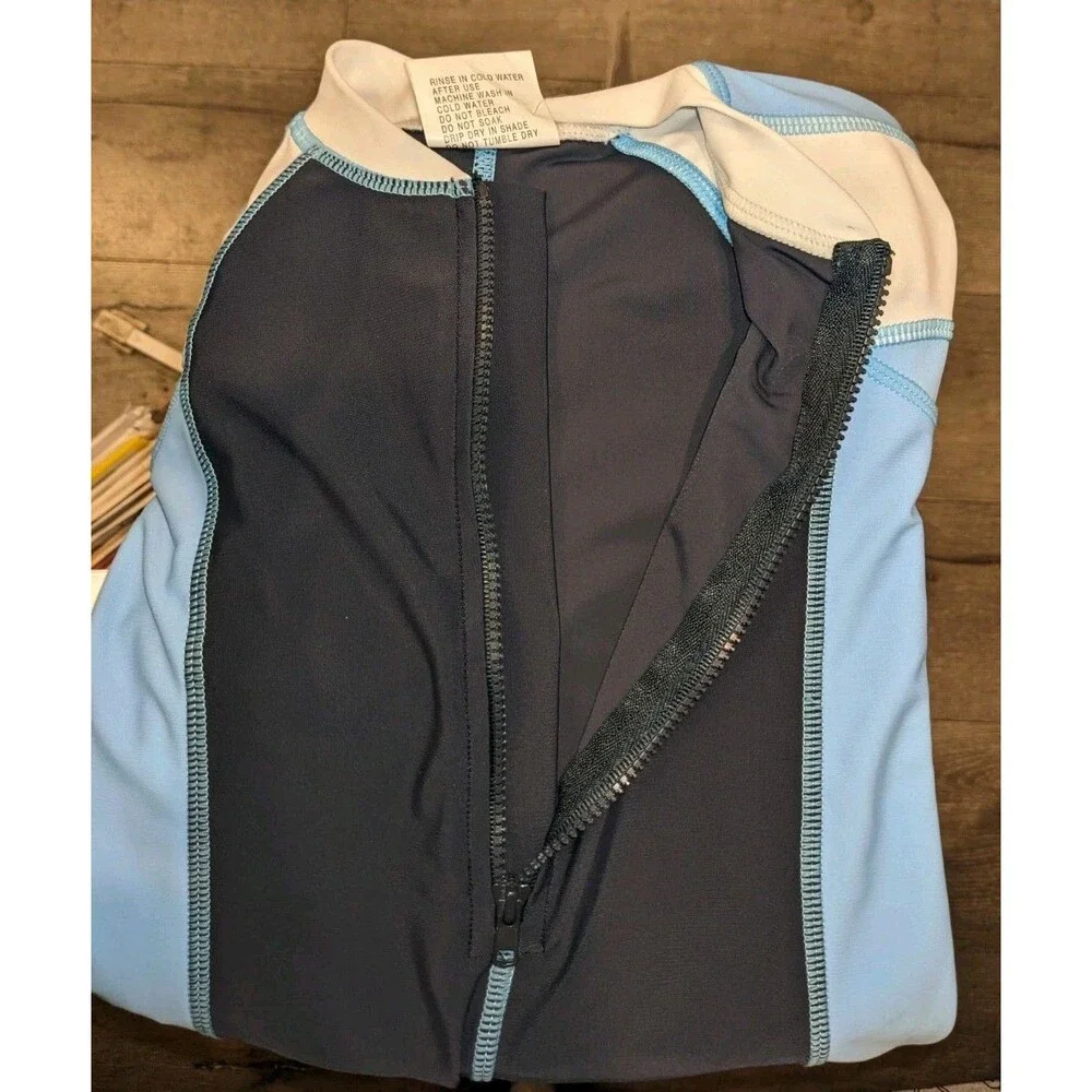 Snapper Rock Baby Boy Swim Sun Suit UPF 50 Blue 0-6M NWT